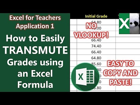 THE DEPED TRANSMUTATION FORMULA | Excel for Teachers | Carlo Excels
