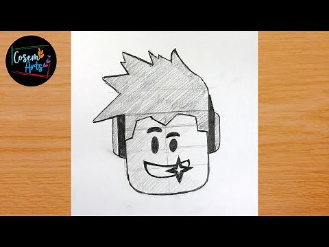 Roblox man Face Drawing || How to draw Roblox Face