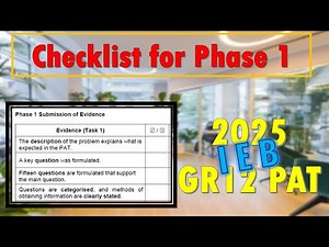 CAT PAT 2025 | Completing Phase 1 Task 1 | Checklist | Grade 12 | IEB