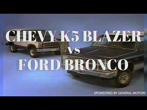 RARE 1981 CHEVY K5 BLAZER VS FORD BRONCO COLOR GM TRAINING FILM