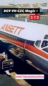 Ansett Airlines of Australia's Douglas DC-9-31 VH-CZC at Sydney Airport in the 1970s. ⭐🇦🇺 | Ansett Airlines - A Pictorial Journey