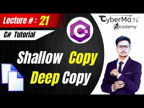 Lec # 21 - Shallow Copy & Deep Copy | #objectorientedprogramming | C#.
