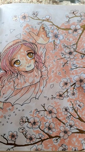 Very Kawaii cozy coloring book session 😍 #creativity #art