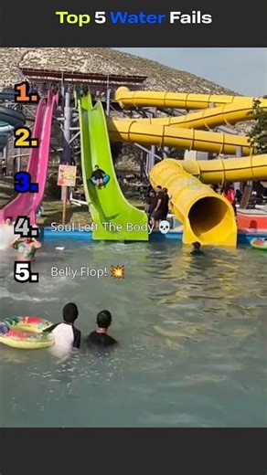 Top 5 Water Fails: Epic Splash Edition! 🌊🏆 #rankin #top5 #funny #trending#shorts
