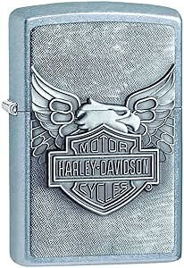 Zippo Harley-Davidson Eagle on Logo Emblem Pocket Lighter