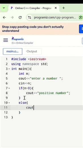 If - Else in C++. #sabcodeyt