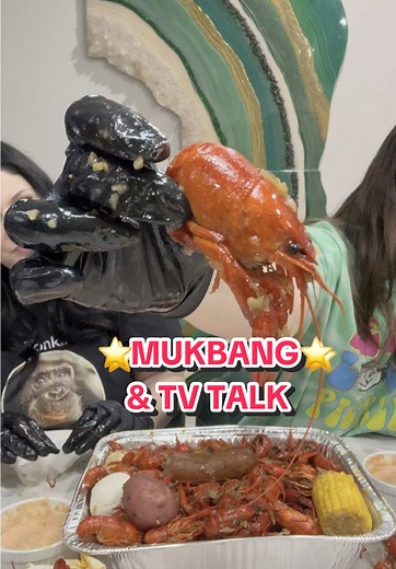 ⭐️MUKBANG⭐️ And TV TALK⭐️ #mukbang #crawfishboil #crawfish #documentary #foxhollowfarm #part2 #tvtalk
