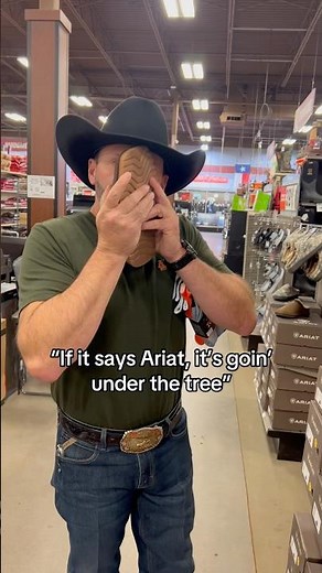 A little Christmas shopping for Ariat at the Bomgaars in Waco, TX
