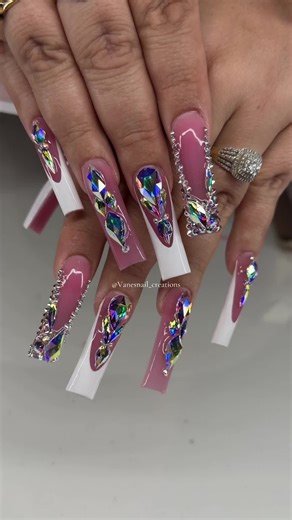 Bling from @Bluestreak Crystals #blingnails💎 #nailinspo #naildesigns #springnails #newnails