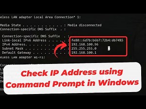 How to Check IP Address using Command Prompt in Windows