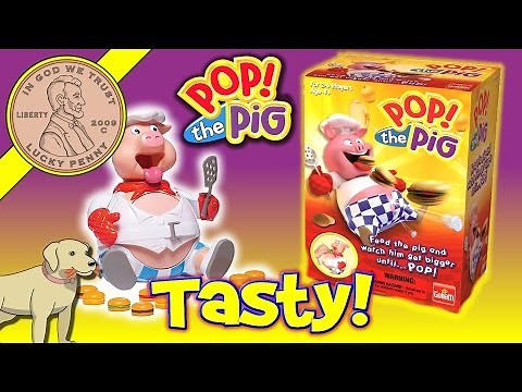 How To Play The Game Pop The Pig - Feed Him Until His Belly Pops!, Family Game Night, Goliath
