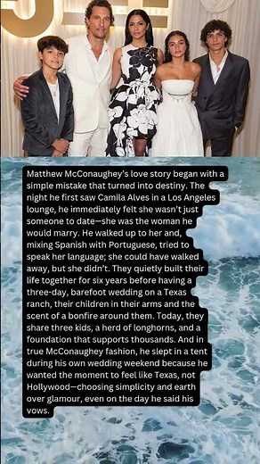 Matthew McConaughey and his love