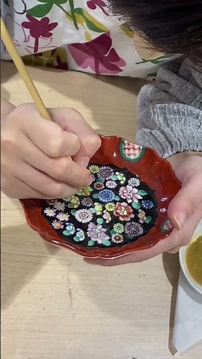 Lesson Report「九谷焼上絵付 色絵金欄手」 #short
