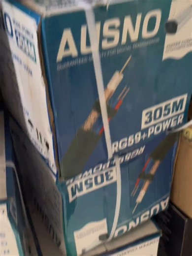Ausno 305m RG59 Cable With Power — Best CCTV Cable for Big Security Setups! Looking for a reliable CCTV cable for large security installations? The Ausno 305m RG59 Cable with Power is built for professional CCTV systems, delivering stable video signal and power transmission over long distances. This high-quality RG59 coaxial cable is ideal for homes, offices, warehouses, schools, hotels, shopping malls, and industrial security setups. With 305 meters (1000ft) of cable length, it’s perfect for bi