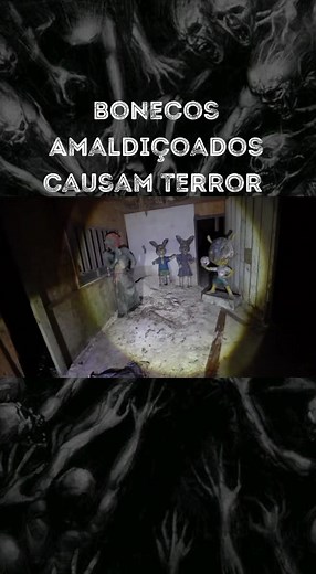 Bonecos Amaldiçoados Causam Terror... #bonecos #casaabandonada #assustador #sobrenatural #terror #paranormal