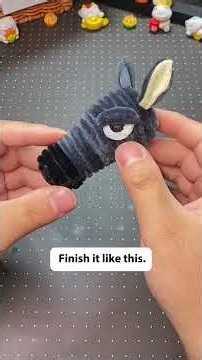 How To Make Funny Donkey With Pipe Cleaners | DIY Pipe Cleaner Horse Tutorial | Chenille Stem Animal