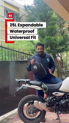 Best Motorcycle Tail Bag in India | Waterproof, Expandable & Stylish #motorcyclegear