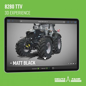 Java Green, Matt Green, Black e Matt Black: 4 new colors for a technological masterpiece called 8280 TTV. | Deutz-Fahr