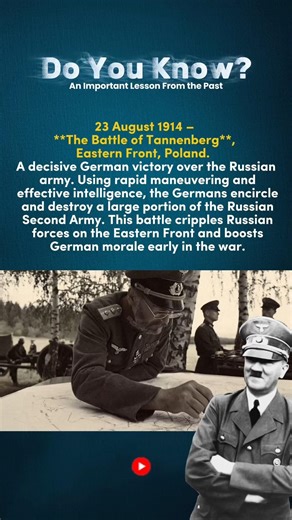 The Battle of Tannenberg: Crushing Russian Forces, 1914 #shorts #warhistory