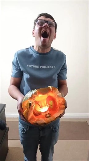 Strawberry Fields alien cave pumpkin #halloween