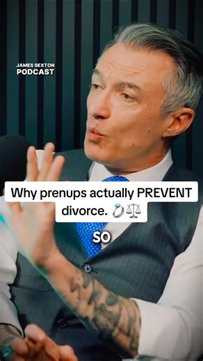 The math doesn’t lie. ⚖️ Out of thousands of prenups, James Sexton has only seen 3 fail. Why? Because the