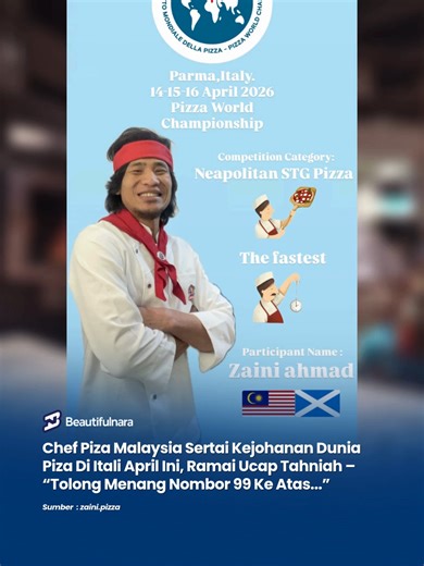 Tahniah & all the best!! Baca artikel penuh di Beautifulnara.com Sumber: @zaini.pizza 🚨 NOTIS 🚨 Video ini bukan milik Beautiful Nara. Kredit diberikan kepada pemilik asal. Jika anda pemilik kandungan dan ingin kredit diperbetulkan atau mahu ia diturunkan, sila DM kami ya. #NaraViral #NaraTrending #pizza