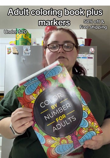 Adult Coloring Book and Markers Under $20 Sale