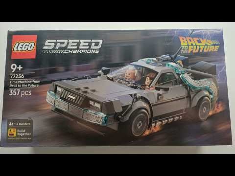 Lego Speed Champions 1/2 (drive mode) 77256 DeLorean Time Machine Back to the Future Speed Build