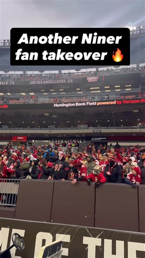 OurSF49ers || 49ers on Instagram: "Niner fans taking over another stadium on the road, you love to see it ❤️‍🔥 #49ers || #FTTB Via: @camerondwolfe"