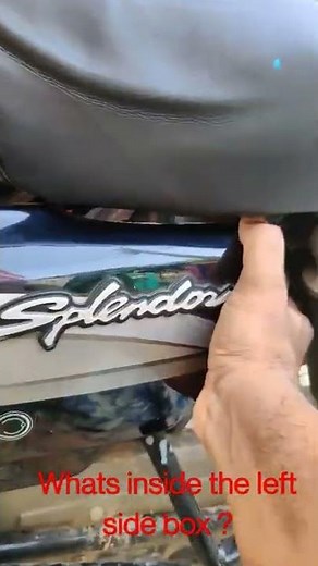 What's inside the left side box of hero splendor i3s 2022 | Air filter hero