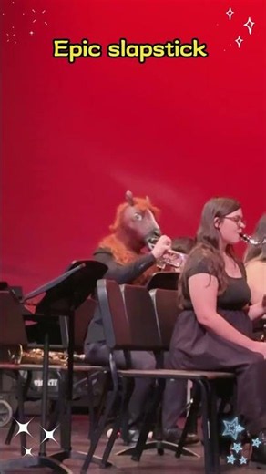 EPIC SLAPSTICK ! #friends #band #percussion #sleighride #christmas