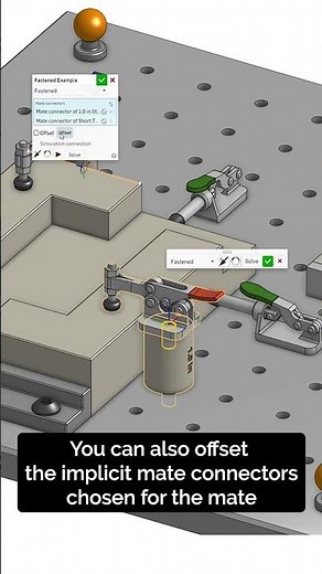 Use Offset Mates in #Onshape to ensure that everything will be in its right place 🧩