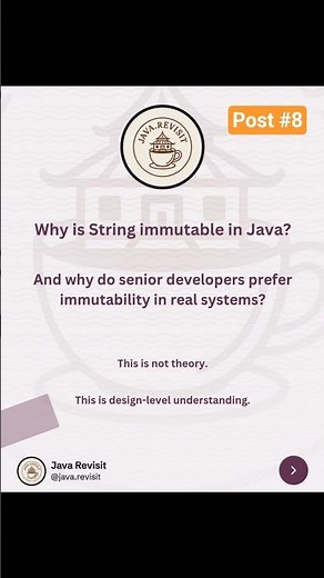Immutable class in Java explained. Why String is immutable and how to design thread-safe objects.