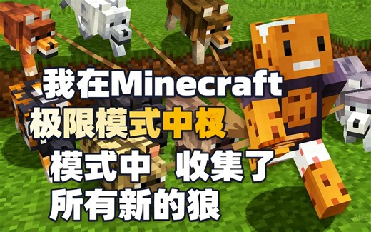 [中配]我在Minecraft极限模式中收集了所有新的狼 - aCookieGod