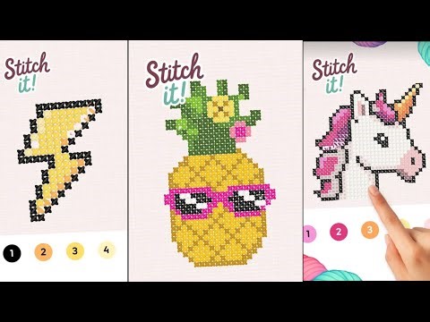 Stitch it! - Fashion | Relaxing Cross Stitch Design Game (No Commentary | Android Gameplay)