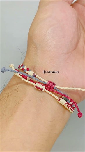 Adjustable String Bracelet #bracelettutorial #braceletmaking
