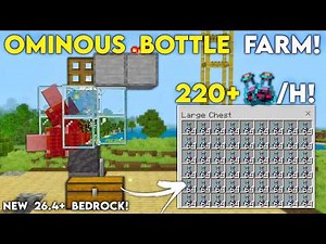 BEST OMINOUS BOTTLE FARM EVER in Minecraft Bedrock 26.4+!