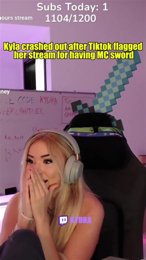 Kyla's Stream Flagged Over Minecraft Sword Incident