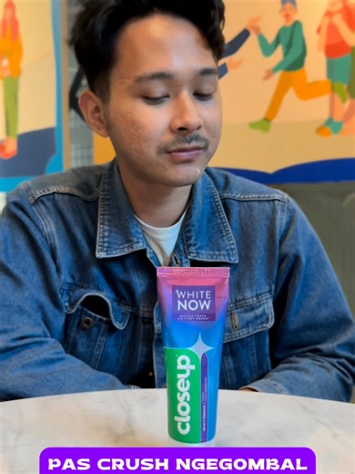 Aduh, harusnya cukup sampai di Closeup White Now yang bikin gigi cerah aja😅🤭 #closeup #rightherewhitenow