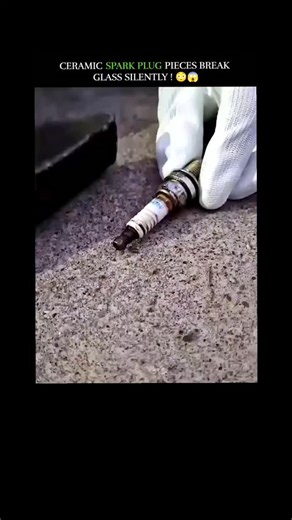 sci || tech || history | The white part of a spark plug is made of a hard ceramic material called aluminum oxide. . . . When this ceramic is broken into small,... | Instagram