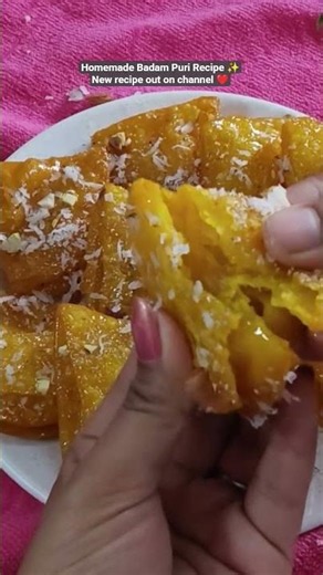 Homemade Badam Puri Recipe ✨| Badam Puri | Traditional Indian Sweet