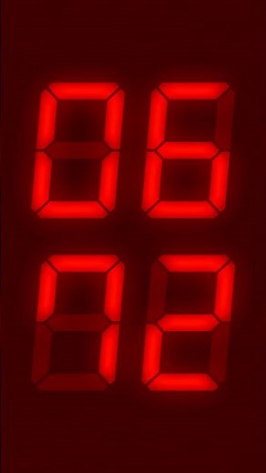 15 Second Digital Watch CountDown Timer - Flash Red #Shorts