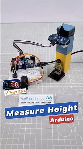 Beginner Arduino: Button‑Triggered Distance Meter #arduino #arduinoproject