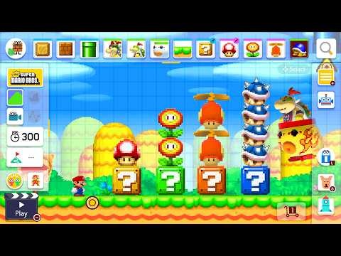 New Super Mario DS Style in Super Mario Maker 2 - All Power Ups and Levels (4K)