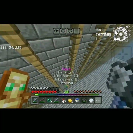 I'm back at my training buddy:) #minecraft #fypシ #minecraftmace