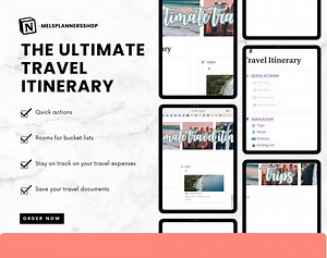 Ultimate Notion Planner: Travel Itinerary Template, Girls Trip Itinerary, Budget Spreadsheet, Travel Guide, and More for Your Perfect Trip - Etsy.de