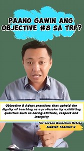 78K views · 3.4K reactions | Tips kung paano gumawa ng Objective 8 sa TRF para sa teaching applicants #education #Ranking2023 #TRF2023 #TrforTeacher #teachingapplicants | Language & Literacy Research TV | Facebook