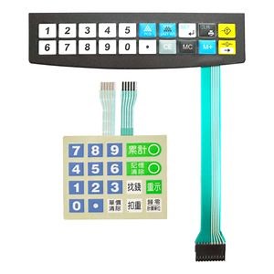 [Hot Item] Protect Against Static Discharge Backlit Pet Tactile Membrane Switch Solution for Electronic Mass Flowmeters