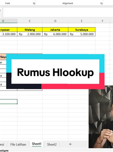 menggunakan Rumus Hlookup #exceltips #fyp #excel