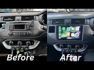 KIA RIO 2011-2016 Apple CarPlay Android Auto Sat-Nav WIFI Bluetooth Apps Headunit Upgrade Install